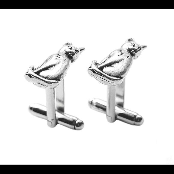 Cat Cufflinks - Picture 2 of 4